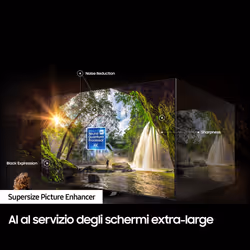 Samsung Series 8 TV QE98Q80CATXZT QLED 4K, Smart TV 98" Processore Neural Quantum 4K, SuperSlim Design, Carbon Silver 2023 - Vista aggiuntiva 6