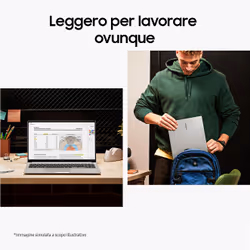Samsung Galaxy Book3 15.6" Laptop i5 16 GB 512 GB Win11 Pro Silver - Vista aggiuntiva 5