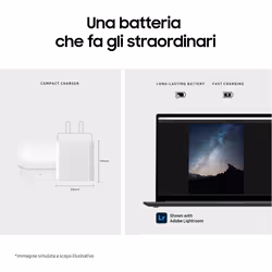Samsung Galaxy Book3 15.6" Laptop i5 16 GB 512 GB Win11 Pro Silver - Vista aggiuntiva 6