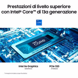 Samsung Galaxy Book3 15.6" Laptop i7 16 GB 512 GB Win11 Pro Silver - Vista aggiuntiva 4