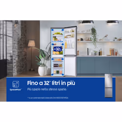 Samsung Frigorifero Combinato EcoFlex 1.85m 344L RB34C671DS9 - Vista aggiuntiva 5