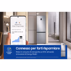 Samsung Frigorifero Combinato EcoFlex AI 1.85m 344L RB34C672DSA - Vista aggiuntiva 4