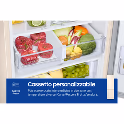 Samsung RB38C603DEL frigorifero Combinato EcoFlex AI Libera installazione con congelatore Wifi 2m 390 L Classe D, Sabbia - Vista aggiuntiva 8