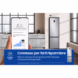 Samsung Frigorifero Combinato EcoFlex AI 2m 390L RB38C774DSA - Vista aggiuntiva 4