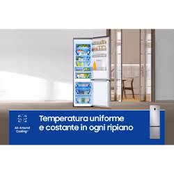 Samsung Frigorifero Combinato EcoFlex AI 2m 390L RB38C774DSA - Vista aggiuntiva 7