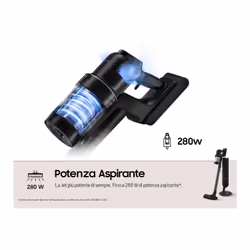 Samsung Aspirapolvere senza filo BESPOKE Jet™ AI complete extra 280W VS28C9784QK - Vista aggiuntiva 6