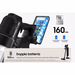 Samsung Aspirapolvere senza filo BESPOKE Jet™ AI complete extra 280W VS28C9784QK - Vista aggiuntiva 8