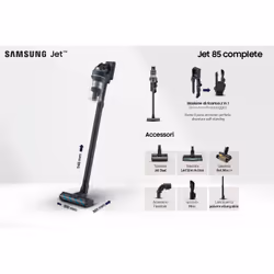Samsung Aspirapolvere senza filo Jet™ 85 complete 210W VS20C8524TB - Vista aggiuntiva 4