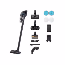 Samsung VS20C8527TB, Aspirapolvere a bastone 2 in 1, Senza sacchetto, Nero, Blu, Cromo, Rettangolare, Secco, Multiciclonico