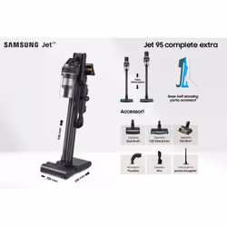 Samsung Aspirapolvere senza filo Jet™ 95 complete extra 210W VS20C9554TK - Vista aggiuntiva 4