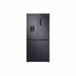 Samsung Frigorifero 4 Porte Slim 488L RF48A401EB4, Libera installazione, Porta francese, Antracite, Sulla porta, Vetro temper ...