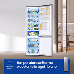 Samsung Frigorifero Combinato EcoFlex AI 2m 390L RB38C600CS9 - Vista aggiuntiva 8