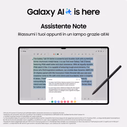 Samsung Galaxy Tab S9 Tablet AI Pollici Dynamic AMOLED 2X Wi-Fi RAM 8 GB 128 GB Tablet Graphite - Vista aggiuntiva 4