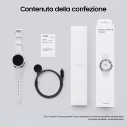 Samsung Galaxy Watch6 Classic Smartwatch Fitness Tracker Ghiera Interattiva in Acciao Inox 47mm Silver - Vista aggiuntiva 6