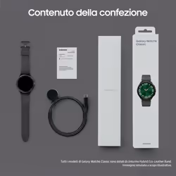 Samsung Galaxy Watch6 Classic Smartwatch Fitness Tracker Ghiera Interattiva in Acciao Inox 47mm Graphite - Vista aggiuntiva 6