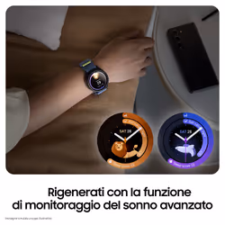 Samsung Galaxy Watch6 Classic Smartwatch Fitness Tracker Ghiera Interattiva in Acciao Inox 47mm Graphite - Vista aggiuntiva 8