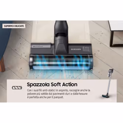 Samsung Aspirapolvere senza filo Jet™ 75E complete 200W VS20B75ACR5 - Vista aggiuntiva 7