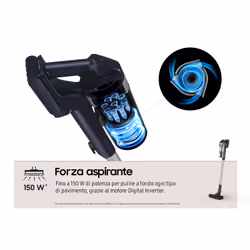 Samsung Aspirapolvere senza filo Jet™ 65 pet 150W VS15A60AGR5 - Vista aggiuntiva 5