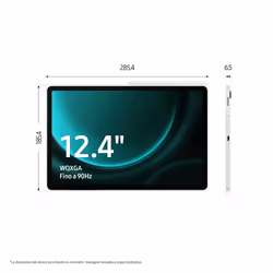Samsung Galaxy Tab S9 FE+ Tablet Pollici TFT LCD PLS 5G RAM 8 GB 128 GB Tablet Gray - Vista aggiuntiva 4