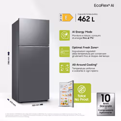 Samsung RT42CG6644S9ES frigorifero con congelatore Libera installazione 415 L Acciaio inox - Vista aggiuntiva 2