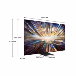 Samsung TV Neo QLED 8K 85” QE85QN800DTXZT Smart TV Wi-Fi Graphite Black 2024, NQ8 AI GEN2 Processor 8K, 8K AI Upscaling, Infinity One Design, Dolby Atmos