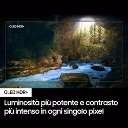 Samsung TV OLED 4K 65” QE65S90DATXZT Smart TV Wi-Fi Graphite Black 2024, Processore NQ4 AI GEN2, Self-illuminating pixels, Laser Slim Design, Dolby Atmos - Vista aggiuntiva 5
