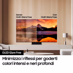 Samsung TV OLED 4K 77" QE77S95DATXZT Smart TV Wi-Fi Graphite Black 2024, Processore NQ4 AI GEN2, OLED Glare Free, Infinity One Design, Dolby Atmos - Vista aggiuntiva 5