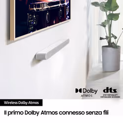 Samsung Soundbar HW-S61D/ZF Serie S, 7 Speaker, Wireless Dolby Atmos, Audio a 5.0 Canali, Q-Simphony, White 2024 - Vista aggiuntiva 5