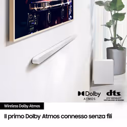 Samsung Soundbar HW-S701D/ZF Serie S, 7 Speaker, Wireless Dolby Atmos, Audio a 3.1 Canali, Q-Simphony, Compatibile con Alexa e Google Assistant, White 2024 - Vista aggiuntiva 7