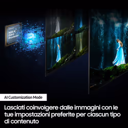 Samsung Q80D TV QLED 4K 50” QE50Q80DATXZT Smart TV Wi-Fi Eclipse Silver 2024, Processore NQ4 AI GEN2, 4K AI Upscaling, Simple Chamfer Design, Dolby Atmos - Vista aggiuntiva 6