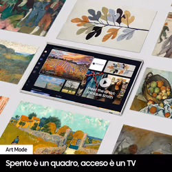 Samsung TV QLED 4K 85” QE85LS03DAUXZT Smart TV Wi-Fi Black 2024, Matte Display, Processore Quantum 4K, Modern Frame Design, Dolby Atmos - Vista aggiuntiva 7