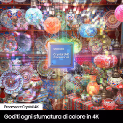 Samsung TV Crystal UHD 4K 50” UE50DU7170UXZT Smart TV Wi-Fi Black 2024, Processore Crystal 4K, 4K Upscaling, Slim Look Design, OTS Lite - Vista aggiuntiva 5