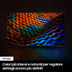 Samsung TV Crystal UHD 4K 55” UE55DU7170UXZT Smart TV Wi-Fi Black 2024, Processore Crystal 4K, 4K Upscaling, Slim Look Design, OTS Lite - Vista aggiuntiva 4