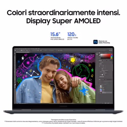 Samsung Galaxy Book4 360 Laptop, Intel® Core™ 5 120U, 16 GB RAM, 512 GB SSD, 15.6" Super AMOLED, Win11 Home, Moonstone Gray - Vista aggiuntiva 4