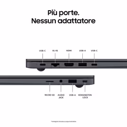 Samsung Galaxy Book4 Laptop, Intel® Core™ 7 150U, 16 GB RAM, 512 GB SSD, 15.6", Win11 Home, Moonstone Gray - Vista aggiuntiva 5