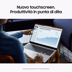 Samsung Galaxy Book4 Pro Laptop, Intel® Core™ Ultra 5 125H, 16 GB RAM, 512 GB SSD, 14" Dynamic AMOLED 2X touch, Win11 Home, Moonstone Gray - Vista aggiuntiva 5