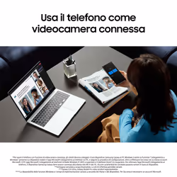 Samsung Galaxy Book4 Pro Laptop, Intel® Core™ Ultra 5 125H, 16 GB RAM, 512 GB SSD, 14" Dynamic AMOLED 2X touch, Win11 Home, Moonstone Gray - Vista aggiuntiva 8