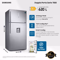 Samsung RT62K711RSL frigorifero con congelatore Libera installazione 620 L E Acciaio inox - Vista aggiuntiva 4
