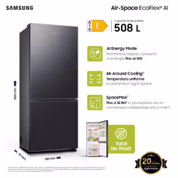 Samsung RB50DG601EB1 Libera installazione 508 L E Antracite - Vista aggiuntiva 4