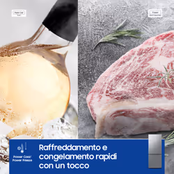 Samsung RB50DG602ES9 Libera installazione 508 L E Metallico, Acciaio inox - Vista aggiuntiva 8