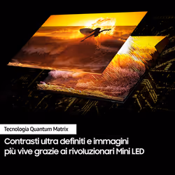 Samsung TV Neo QLED 4K 55” QE55QN85DBTXZT Smart TV Wi-Fi Carbon Silver 2024, Processore NQ4 AI GEN2, Tecnologia Quantum Matrix, Simple Chamfer Design, Dolby Atmos - Vista aggiuntiva 5