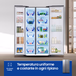 Samsung RS62DG5003S9 frigorifero side-by-side Libera installazione 655 L E Acciaio inox - Vista aggiuntiva 7