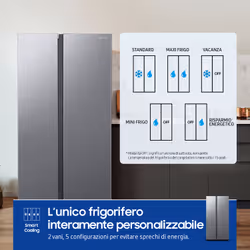 Samsung RS62DG5003S9 frigorifero side-by-side Libera installazione 655 L E Acciaio inox - Vista aggiuntiva 8