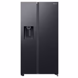 Samsung RS6EDG54R3B1, Libera installazione, Porta americana, Nero, Carbonio, Interno, R-600a, Vetro temperato
