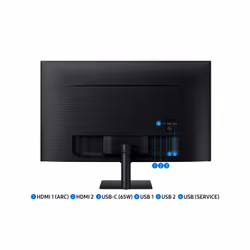 Samsung M70D 32" 4K Ultra HD LED Nero - Vista aggiuntiva 7