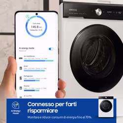 Samsung WW90DB7U94GEU3 lavatrice Caricamento frontale 9 kg 1400 Giri/min Bianco - Vista aggiuntiva 5