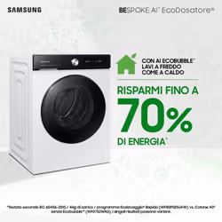 Samsung WW90DB7U94GEU3 lavatrice Caricamento frontale 9 kg 1400 Giri/min Bianco - Vista aggiuntiva 6