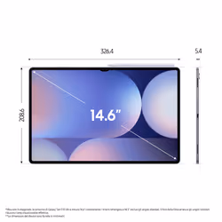 Samsung Galaxy Tab S10 Ultra, Tablet AI, Wi-Fi, RAM 12GB, 256GB, 11.200 mAh, IP68, Gray - Vista aggiuntiva 5