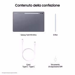 Samsung Galaxy Tab S10 Ultra, Tablet AI, Wi-Fi, RAM 12GB, 256GB, 11.200 mAh, IP68, Gray - Vista aggiuntiva 7