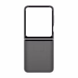 Samsung Galaxy Z Flip6 Silicone Case with Ring Grigia - Vista aggiuntiva 6